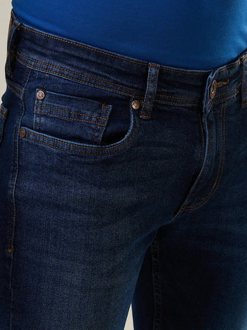 Dark Indigo Ferdinand Slim Tapered Fit Jeans Tim Paris