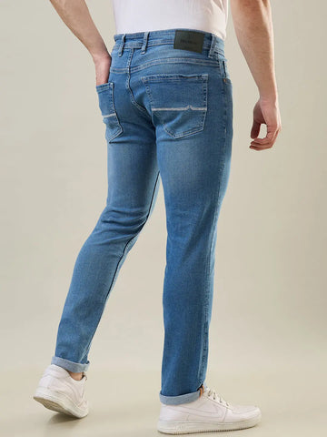 Light Indigo Ferdinand Slim Tapered Fit Jeans Tim Paris