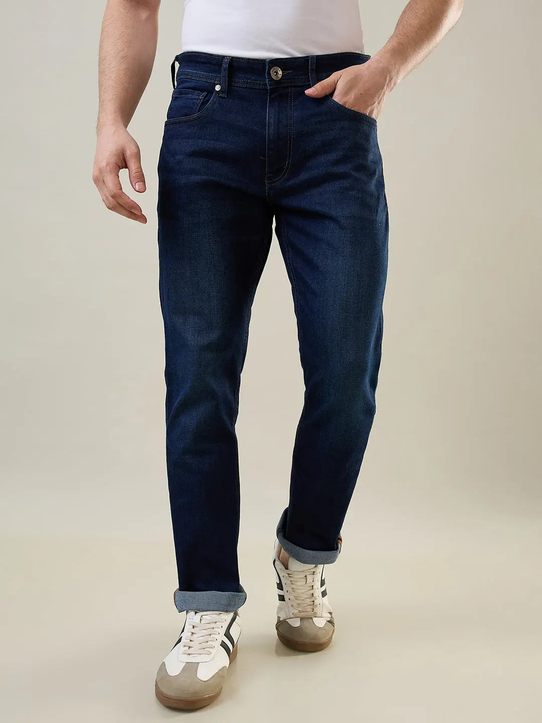 Dark Tint Parker Slim Straight Jeans TIM PARIS