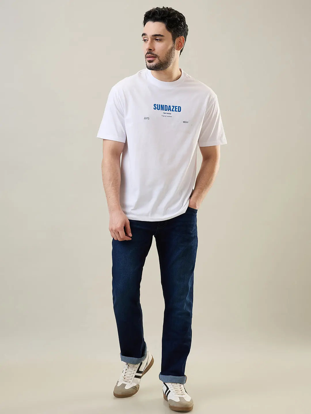 Dark Tint Parker Slim Straight Jeans TIM PARIS