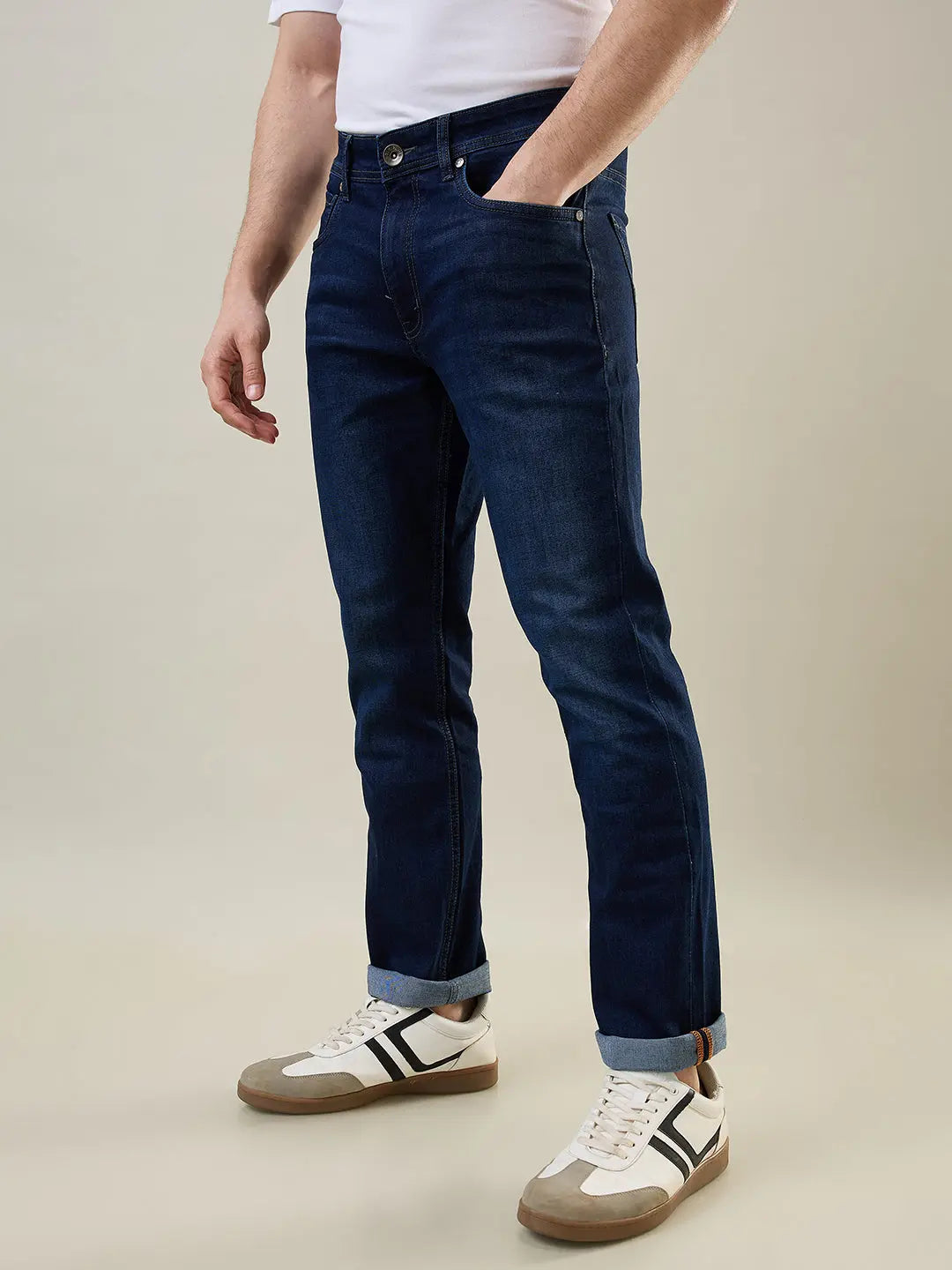 Dark Tint Parker Slim Straight Jeans TIM PARIS