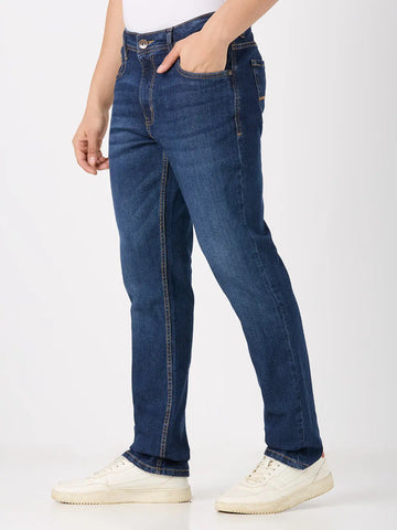 Medium Indigo Parker Slim Straight Jeans TIM PARIS