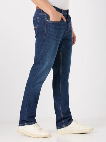 Medium Indigo Parker Slim Straight Jeans TIM PARIS