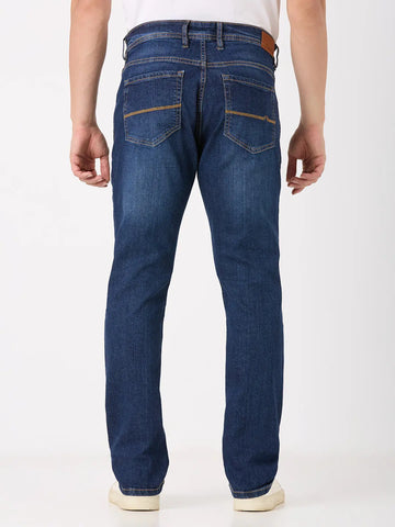 Medium Indigo Parker Slim Straight Jeans TIM PARIS
