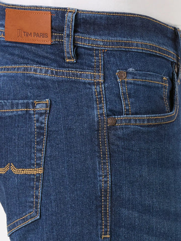 Medium Indigo Parker Slim Straight Jeans TIM PARIS