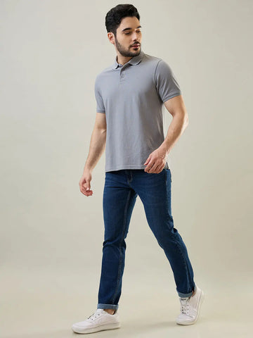 Dark Indigo Parker Slim Straight Fit Jeans Tim Paris