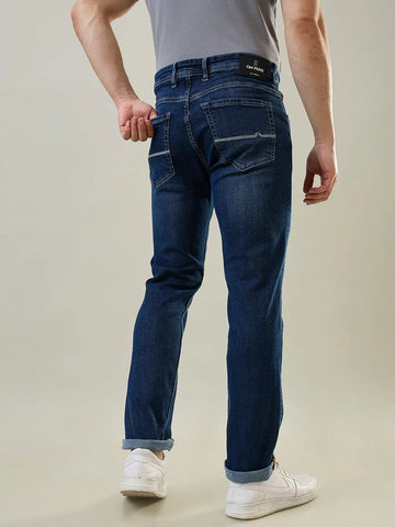 Dark Indigo Parker Slim Straight Fit Jeans Tim Paris