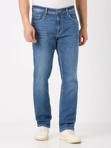 Light Indigo Parker Slim Straight Jeans TIM PARIS