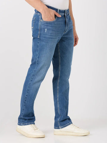 Light Indigo Parker Slim Straight Jeans TIM PARIS