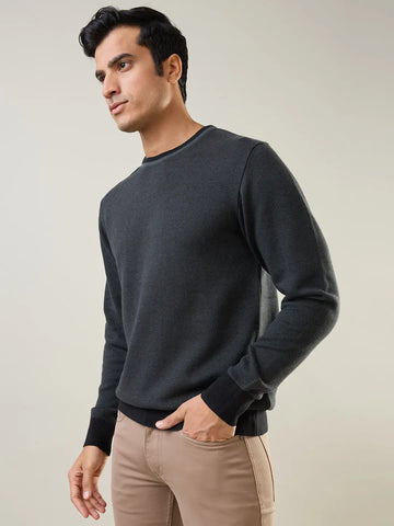 Black Structure Pullover Tim Paris