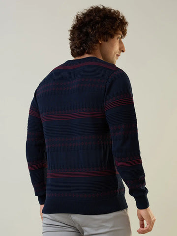 Dress Blue Striped Pullover Tim Paris