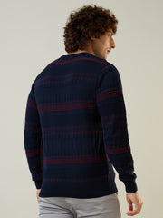 Dress Blue Striped Pullover