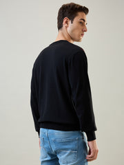 Black Striped Pullover