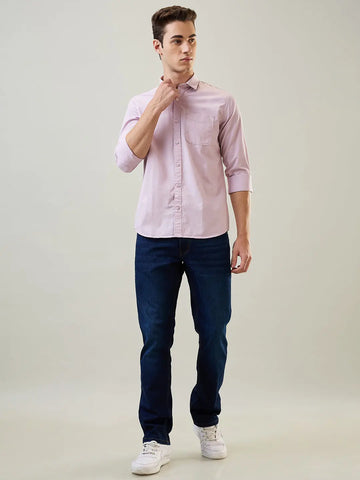 Pink Solid Shirt Tim Paris