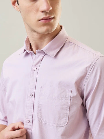 Pink Solid Shirt Tim Paris
