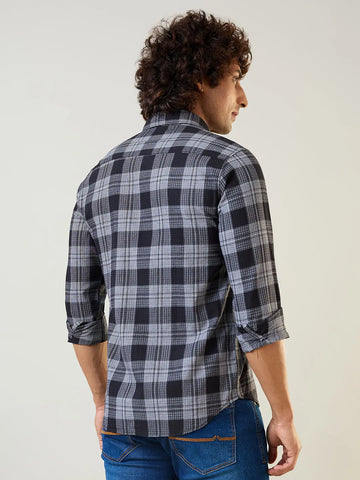 Black Checkered Shirt Tim Paris