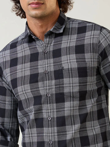 Black Checkered Shirt Tim Paris