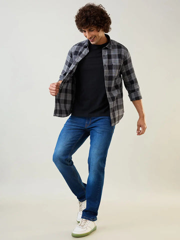 Black Checkered Shirt Tim Paris