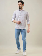 Pink Printed Casual Shirt Tim Paris