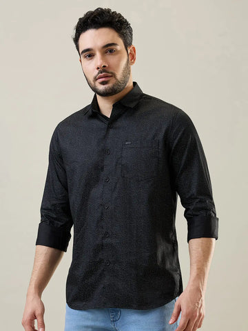 Black Printed Shirt Tim Paris