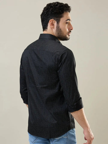Black Printed Shirt Tim Paris