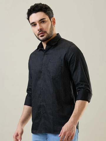 Black Printed Shirt Tim Paris
