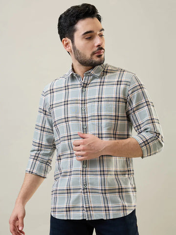 Green Checkered Shirt Tim Paris