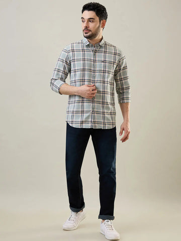 Green Checkered Shirt Tim Paris