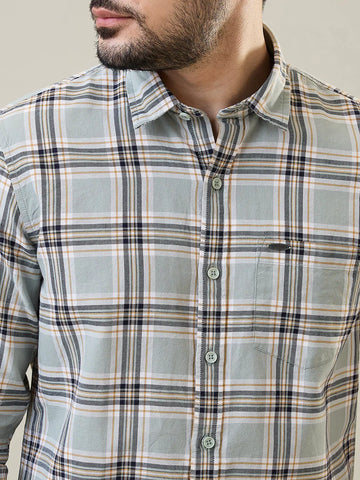 Green Checkered Shirt Tim Paris