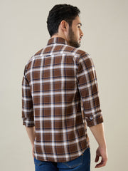 Brown Checkered Shirt