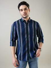 Green Striped Shirt