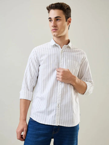White Striped Shirt Tim Paris