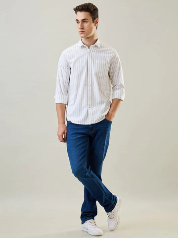 White Striped Shirt Tim Paris