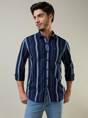 Navy Striped Shirt