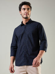 Blue Printed Shirt