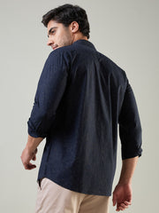 Blue Printed Shirt