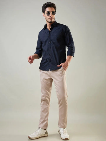 Blue Printed Shirt Tim Paris