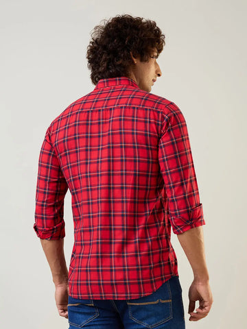 Red Checkered Shirt Tim Paris
