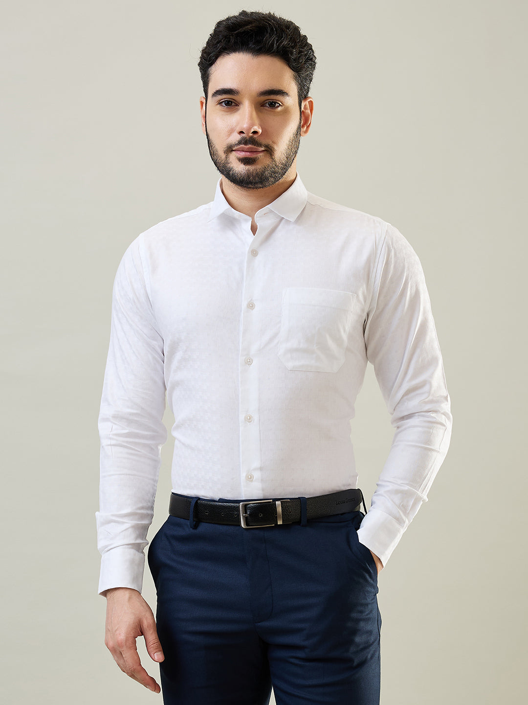 White Solid Shirt