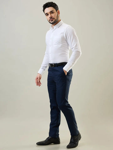 Tim Paris White Solid Formal Shirt Tim Paris