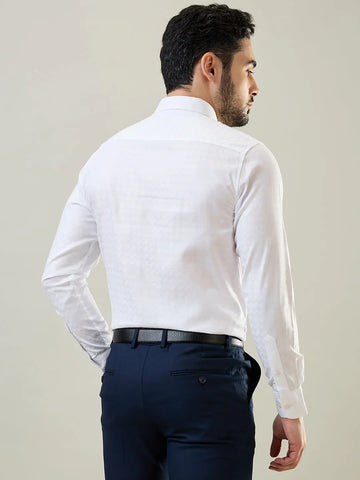 White Solid Shirt Tim Paris