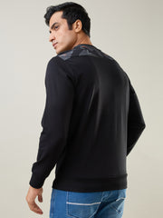 Black Printed Sweatshirt