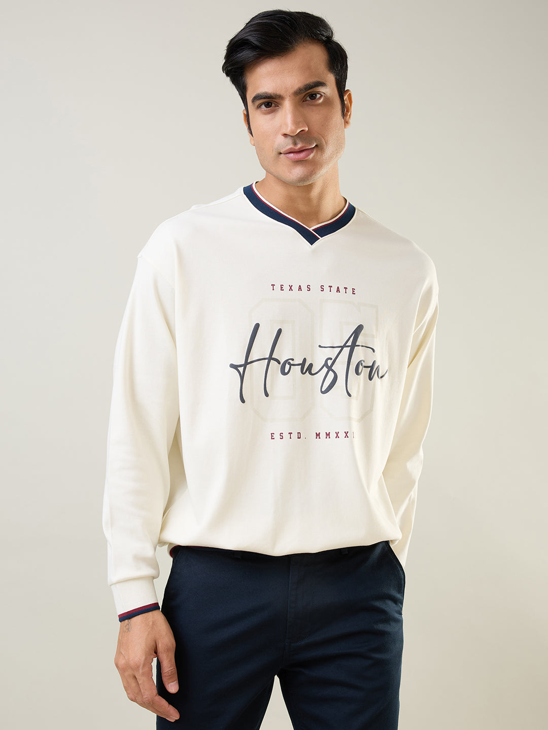 Egret Printed Sweatshirt