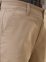 Beige Relaxed Fit Cargo Pant