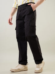 Black Relaxed Fit Cargo