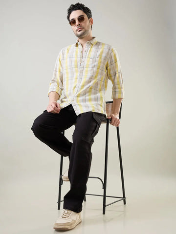 Black Relaxed Fit Cargo Tim Paris
