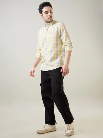 Black Relaxed Fit Cargo Tim Paris