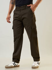 Olive Green Relaxed Fit Cargo