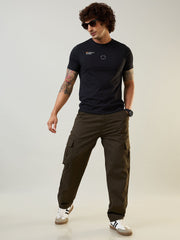 Olive Green Relaxed Fit Cargo