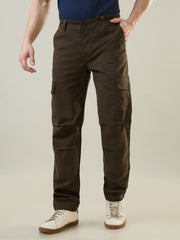 Olive Green Slim Fit Cargo